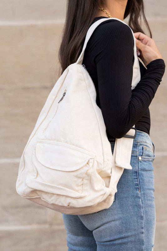 Oversized Canvas Sling *Multiple Colors*