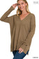 Plus Size Front Seam Sweater