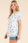 Bombom Floral Print Short Sleeve Tee