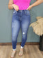 Zenana High Rise Mid Wash Skinny Jeans