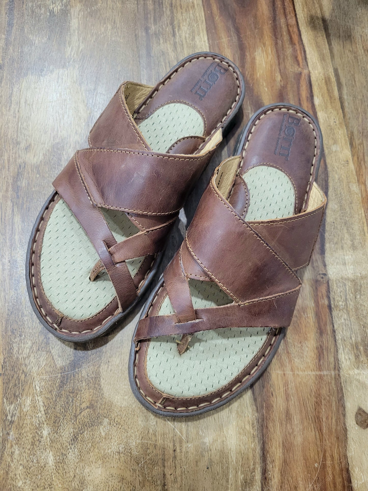Born Brown Sorja II Strappy Slip-on Sandals