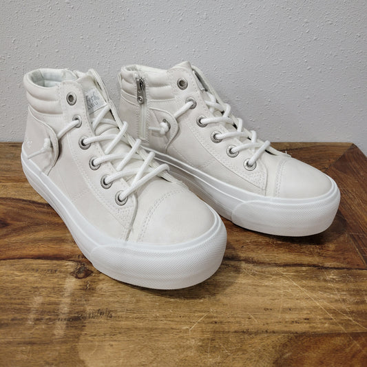 Blowfish Off White Ella Smoosh High Top Platform Sneaker