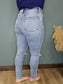 Judy Blue Light Wash Distressed High Rise Skinny Jeans *Long Inseam*