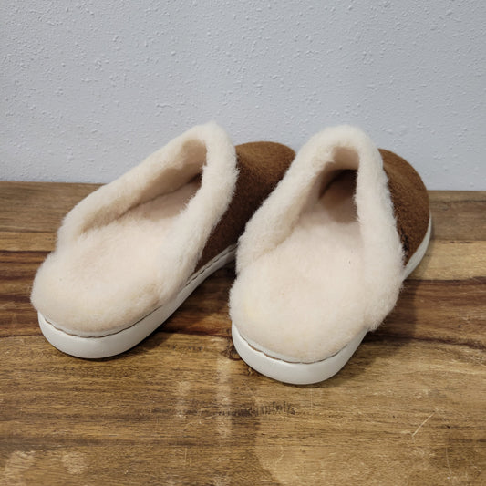 Born Brown Wool Zoe Slippers