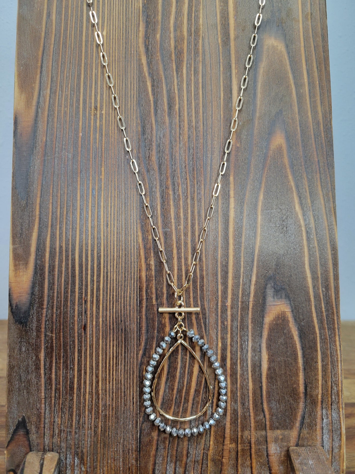 Gold Bora Dangle Pendant Necklace