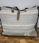 Myra Bag Minimal Rhombus Patterned Weekender Bag