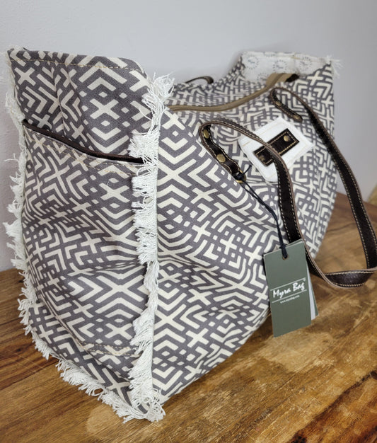 Myra Bag Terrence Geometric Weekender Bag