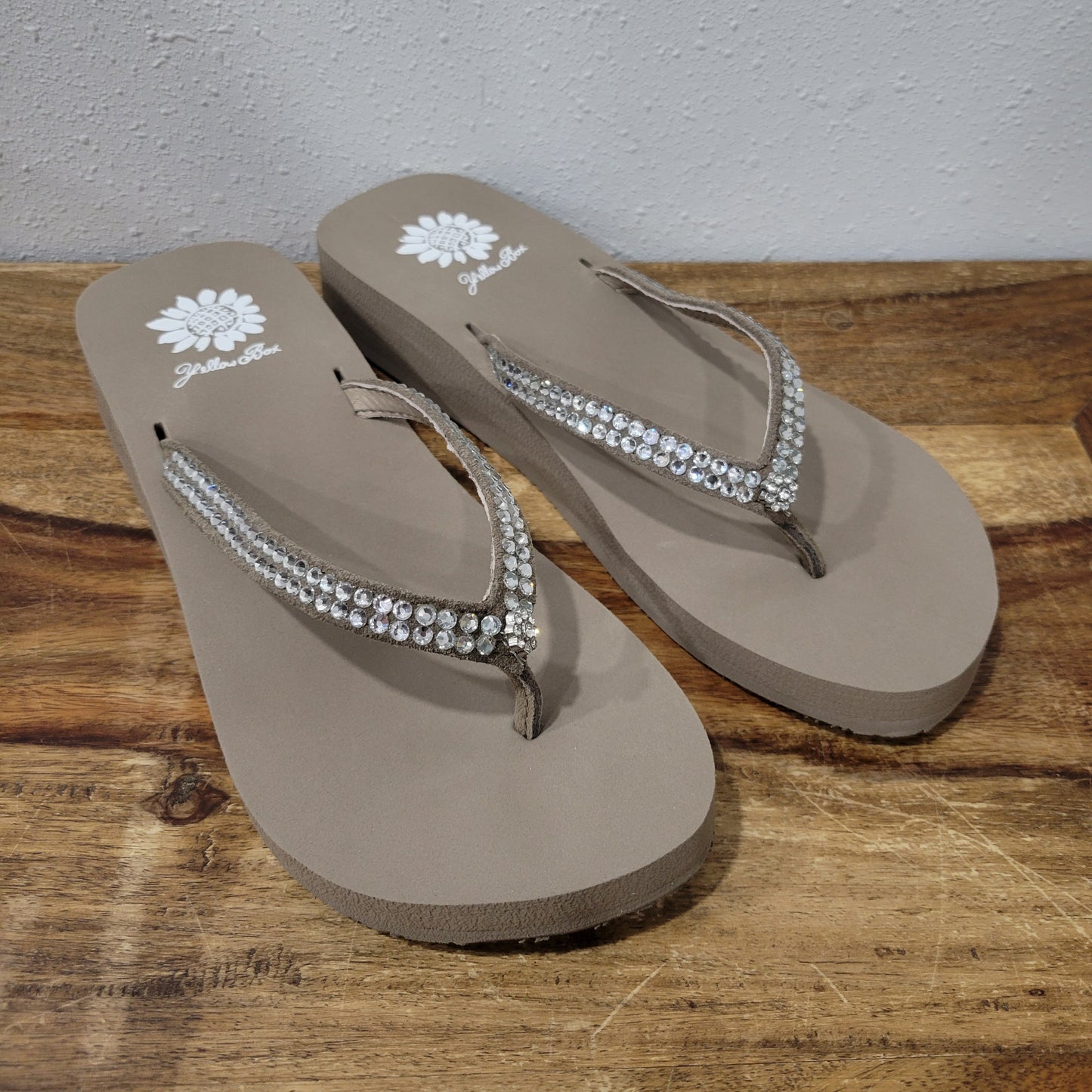 Yellowbox Rich Taupe Jello Sandals