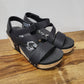 Very G Black Casper Wedges