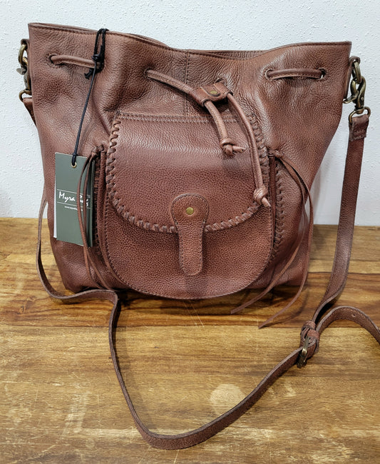 Myra Bag Mckennon Trail Leather Bucket Bag