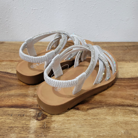 Big Kids Forever Reform Silver Strappy Sandals