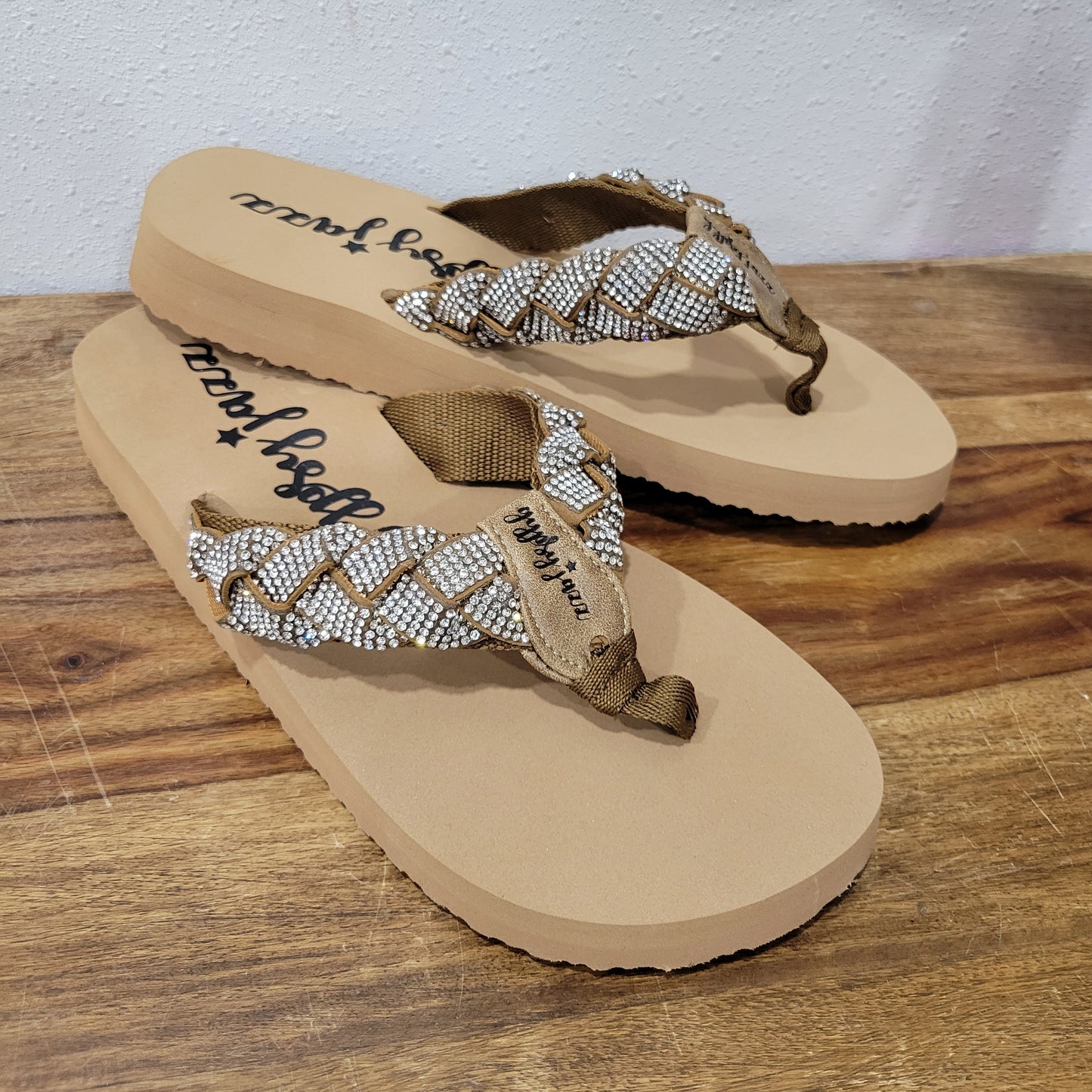 Gypsy Jazz Tan Glimmer Sandals