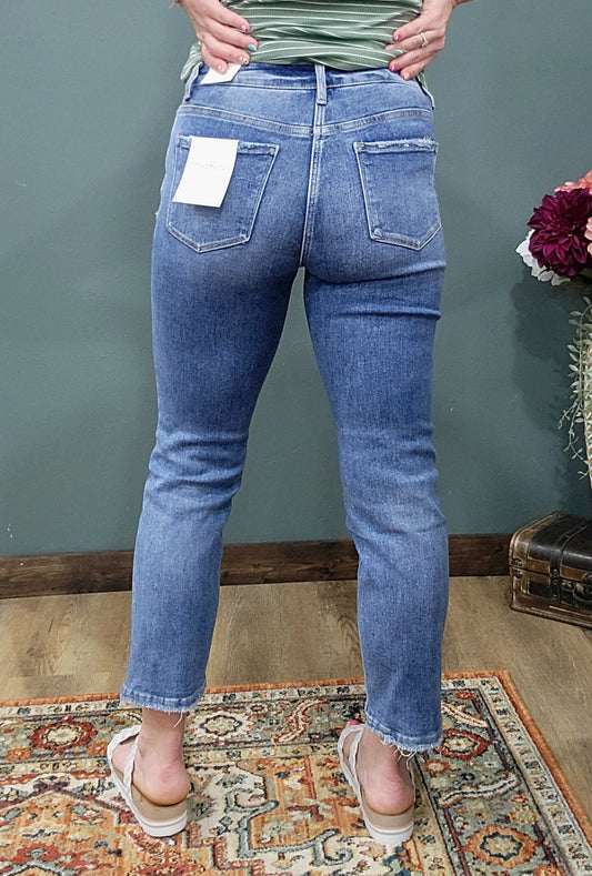Loveret High Rise Slim Straight Jeans