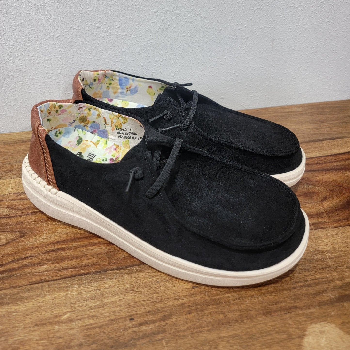 Corkys Black Suede Kayak 2 Slip-on Shoes