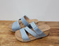 Corkys Voyage Blue Denim Wedge