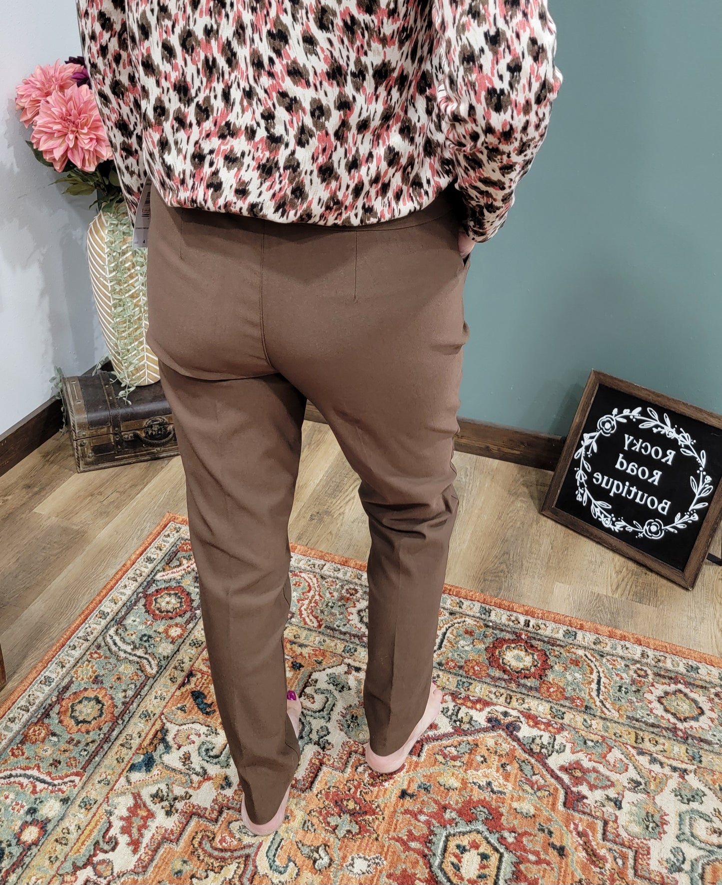 N Touch Brown Dress Pants