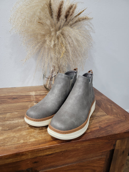 Blowfish Malibu Ankle Boot Slip On / Charming Charcoal