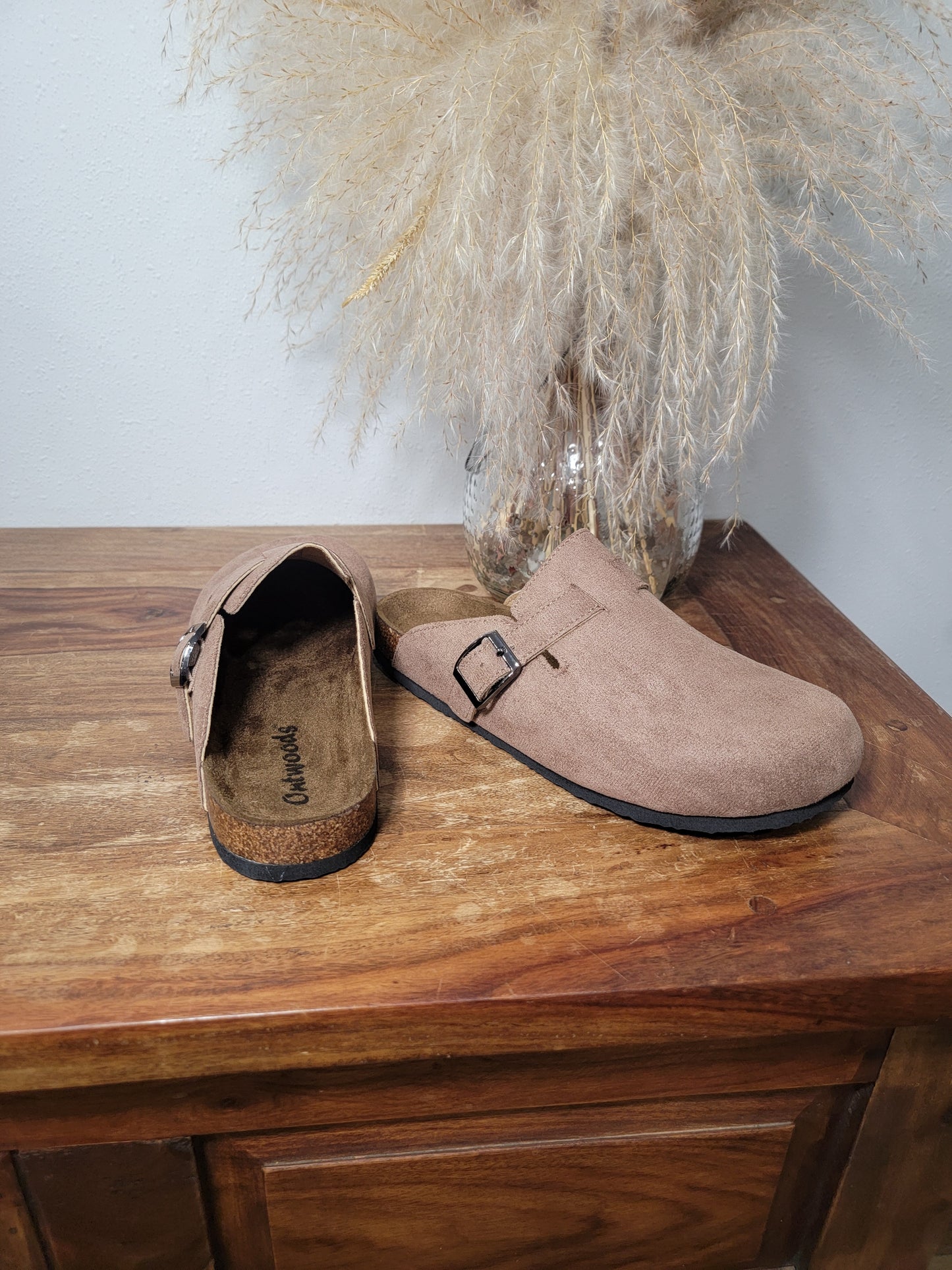 Outwoods Suede Slip Ons / Bria-1 Taupe