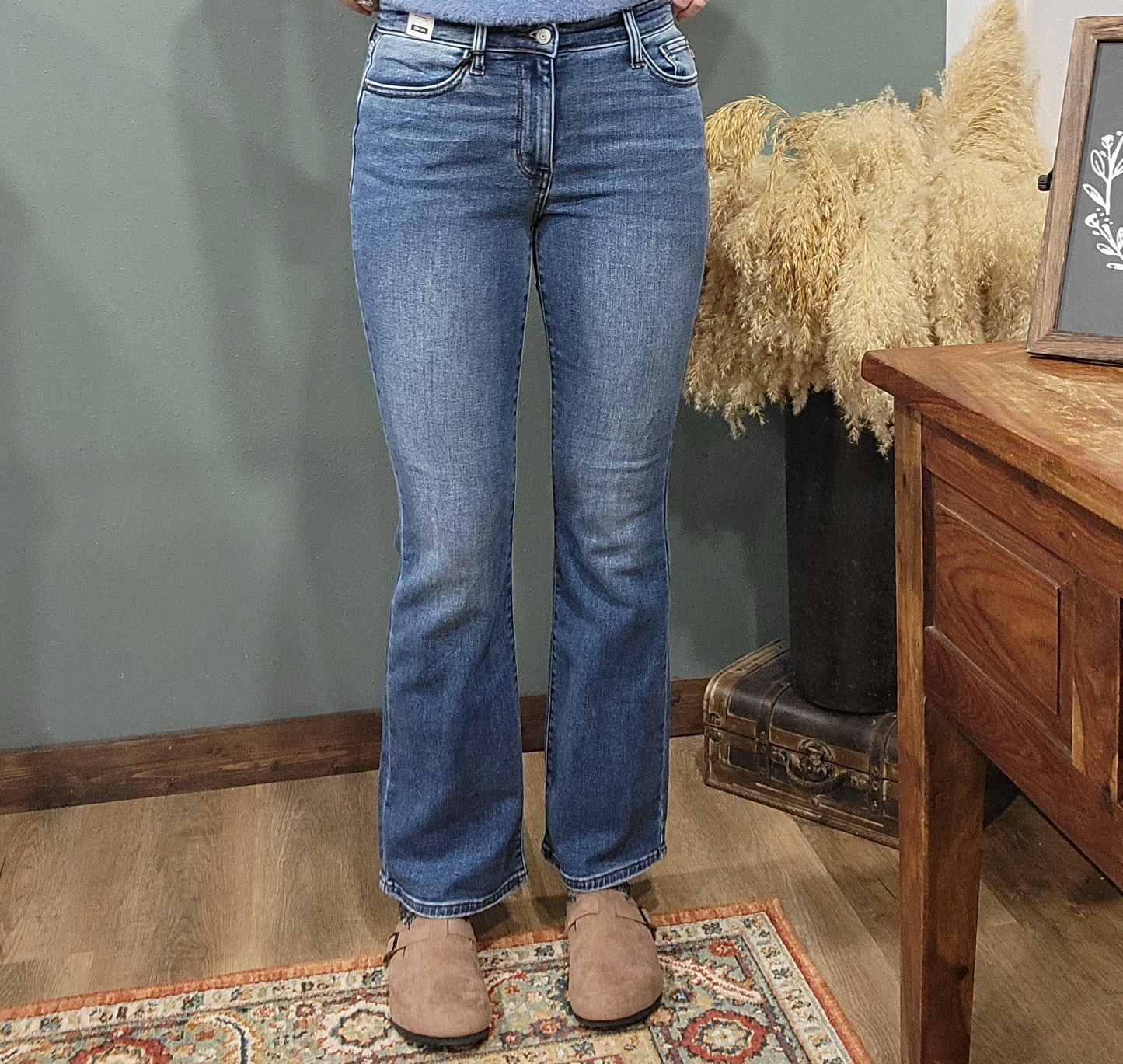 Judy Blue Thermal Mid Rise Boot Cut Jean