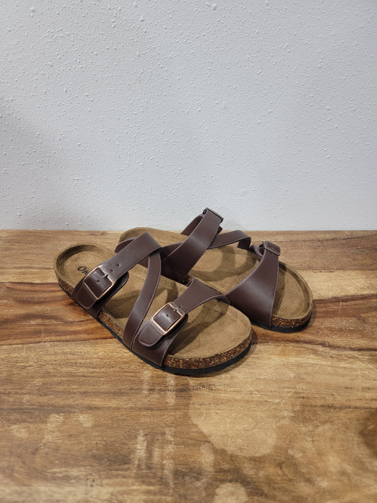 Outwoods Strappy Sandal / Bork-56 Brown