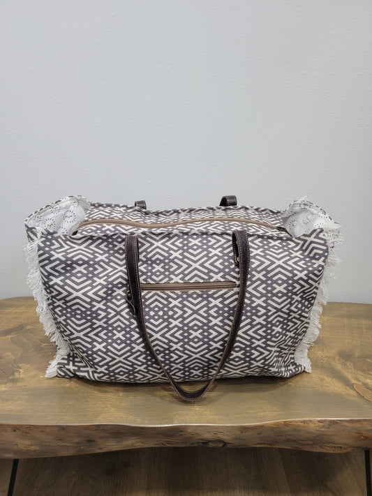 Myra Bag Tenance Geometric Weekender Bag