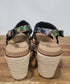 Corkys Black Brocade Floral Wedge / Freddie