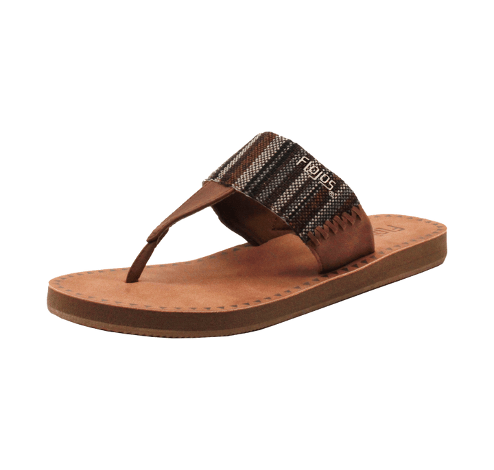 Flojos Brown Multi Grace Serape Sandals