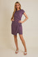 Gilli Front Twist Fitted Dress- Dusty Lavender