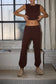 Gilli Waist Band Jogger Pants: Mocha