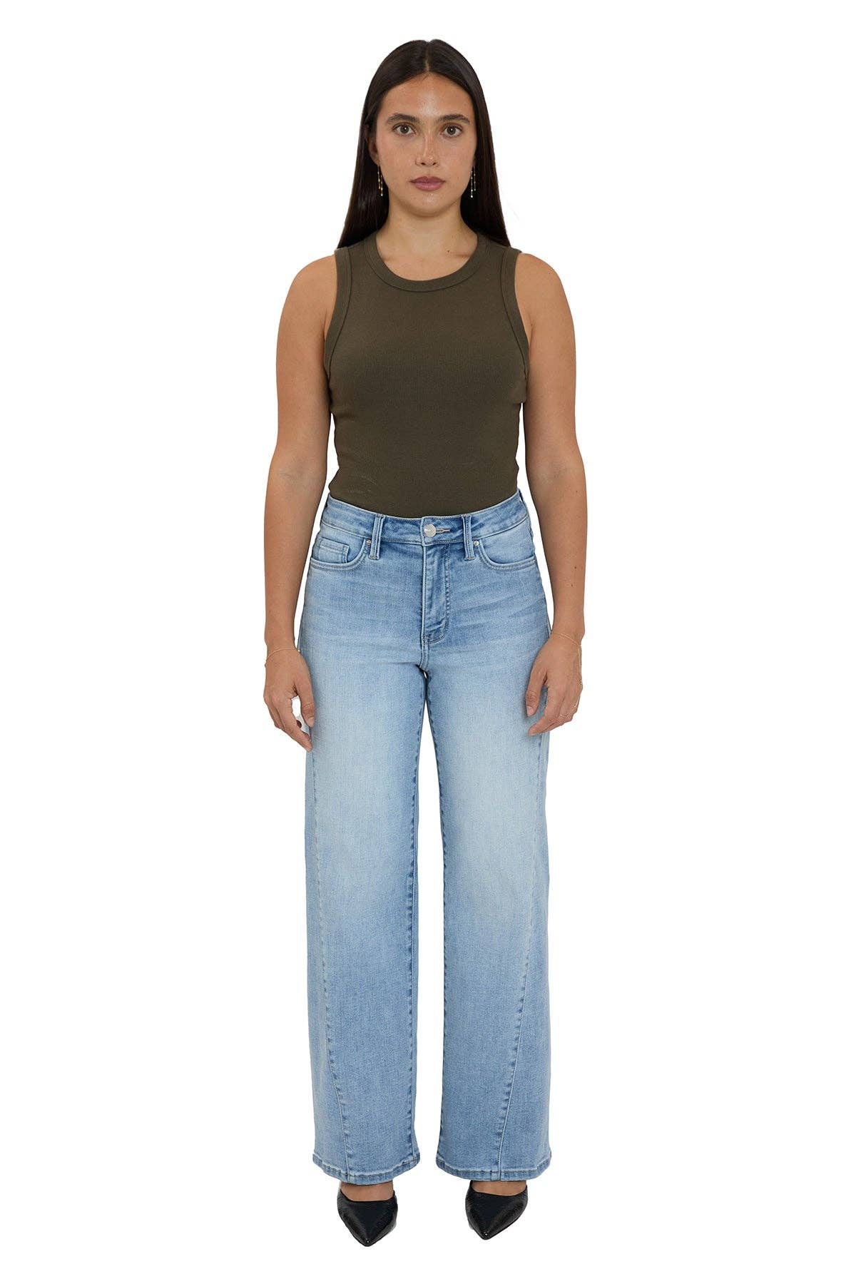 RFM Hailey High Rise Contour Wide Leg Jeans