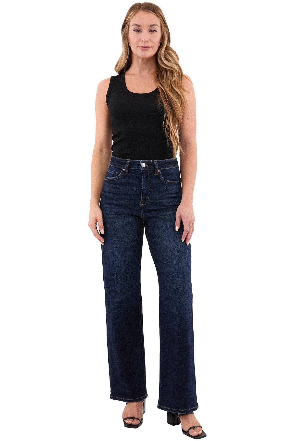 RFM Hailey High Rise Slim Wide Leg Jeans
