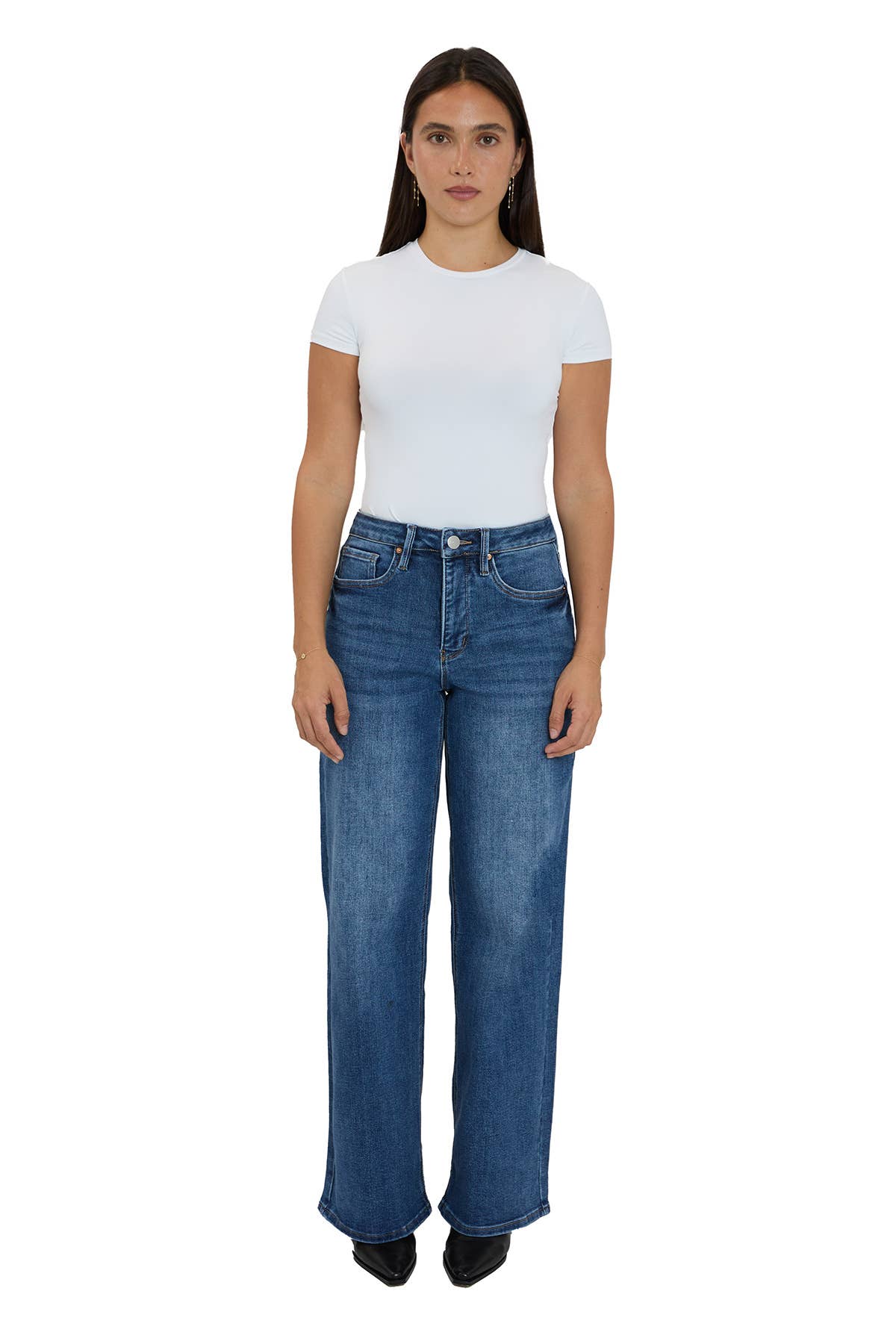 Chloe RFM High Rise Wide Leg Jeans