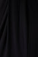 Gilli Round Neck Pleated Detail Midi Dress: Black