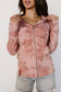 Ampersand Ave FullZip Sweatshirt - Cottage Rose