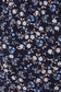 Gilli Sleeveless Square Neck Back Tie Mini Dress: Navy-Blue Ditsy Floral Print