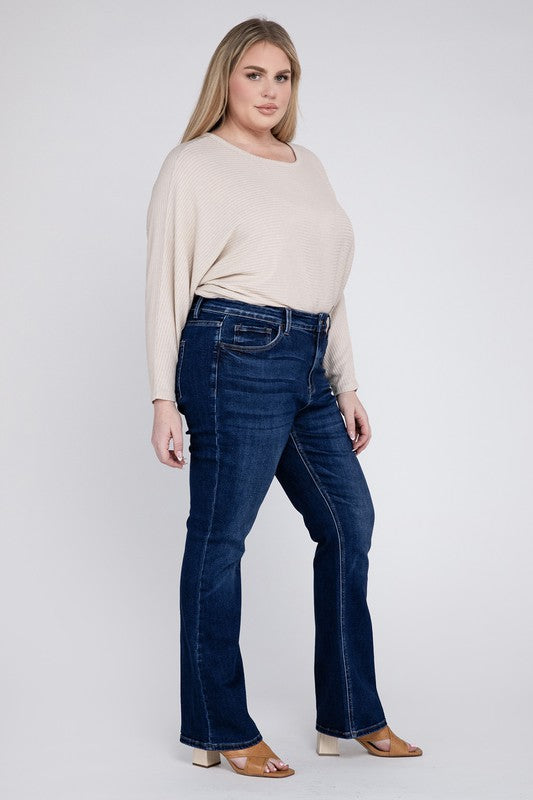 Plus Size High Rise Bootcut Vervet Jeans – Rocky Road Boutique