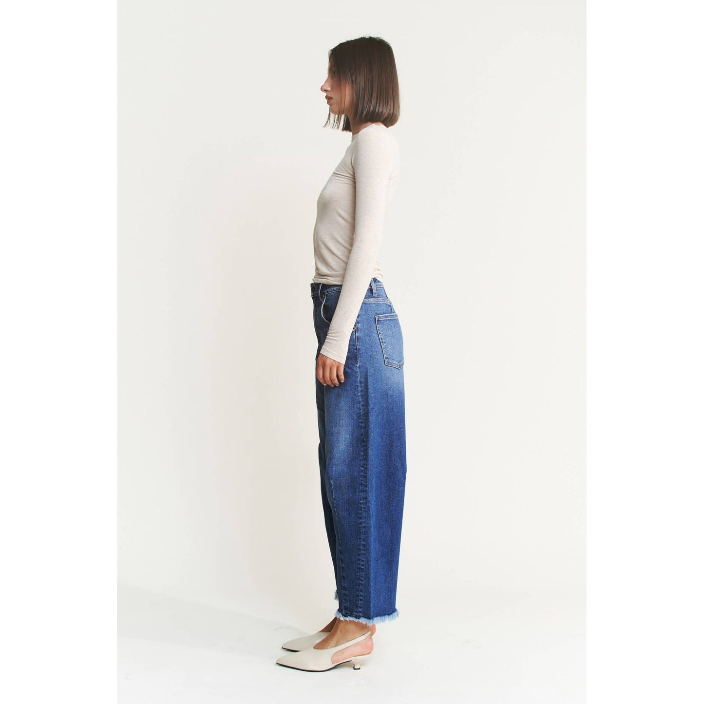 Mica Denim Super High Rise Ankle Barrel