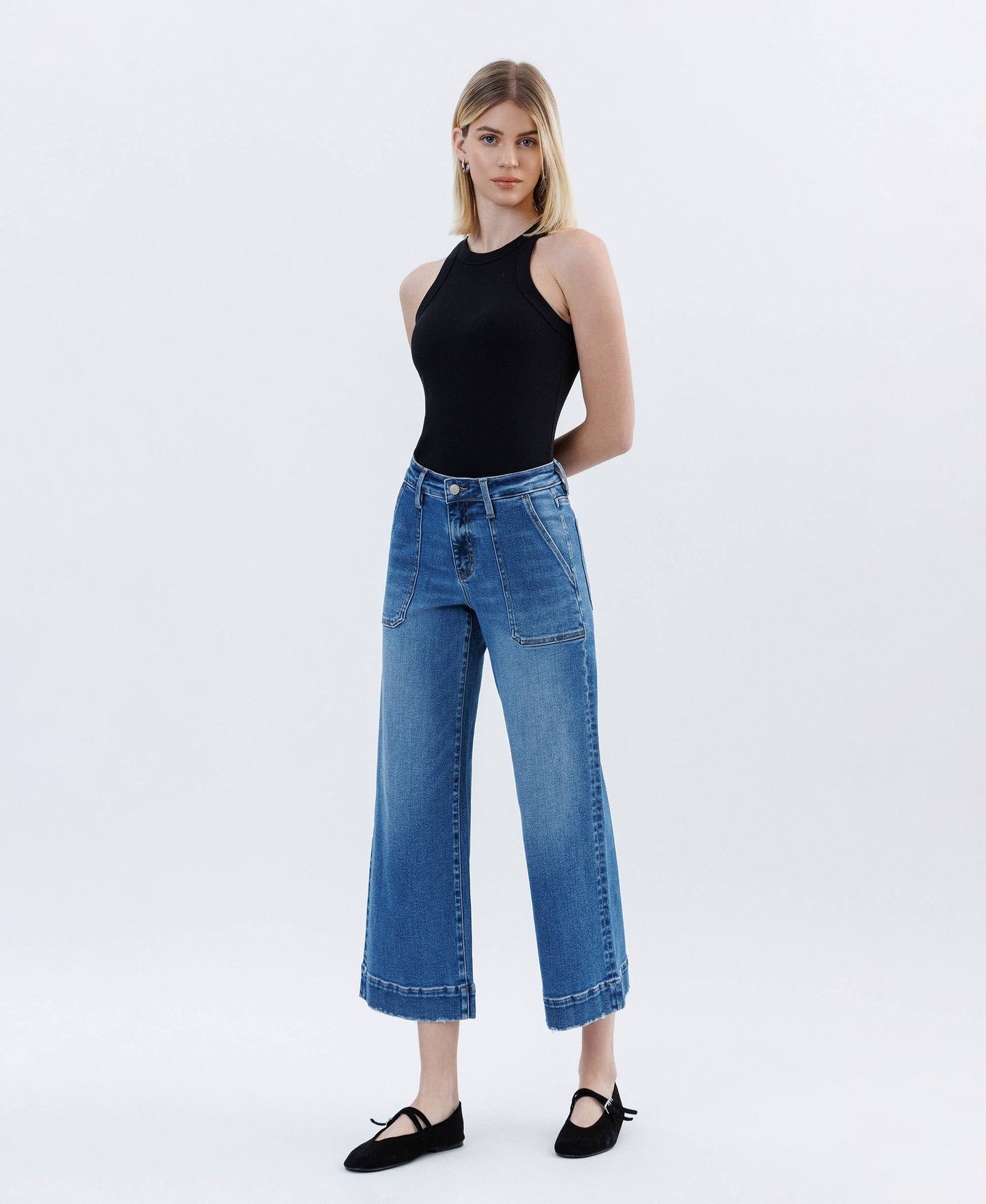 Lovervet High Rise Utility Wide Crop Leg