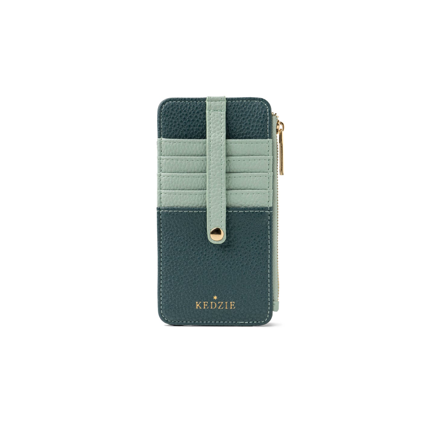 Kedzie Essentials Only CC Zippered Wallet- Teal