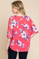 Floral Print Fuchsia Tunic
