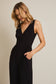 Gilli Sleeveless Wrap Tie Jumpsuit: Fuschia