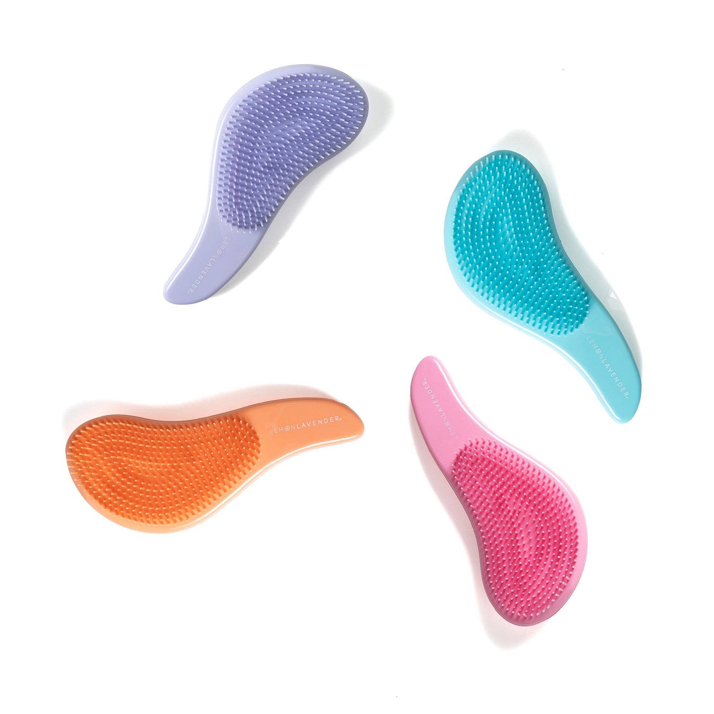 Lemon Lavender Knot a Chance Detangling Brush-Orange