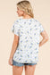 Bombom Floral Print Short Sleeve Tee