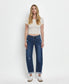 Lovervet Mid Rise Double Cuffed Barrel Jean