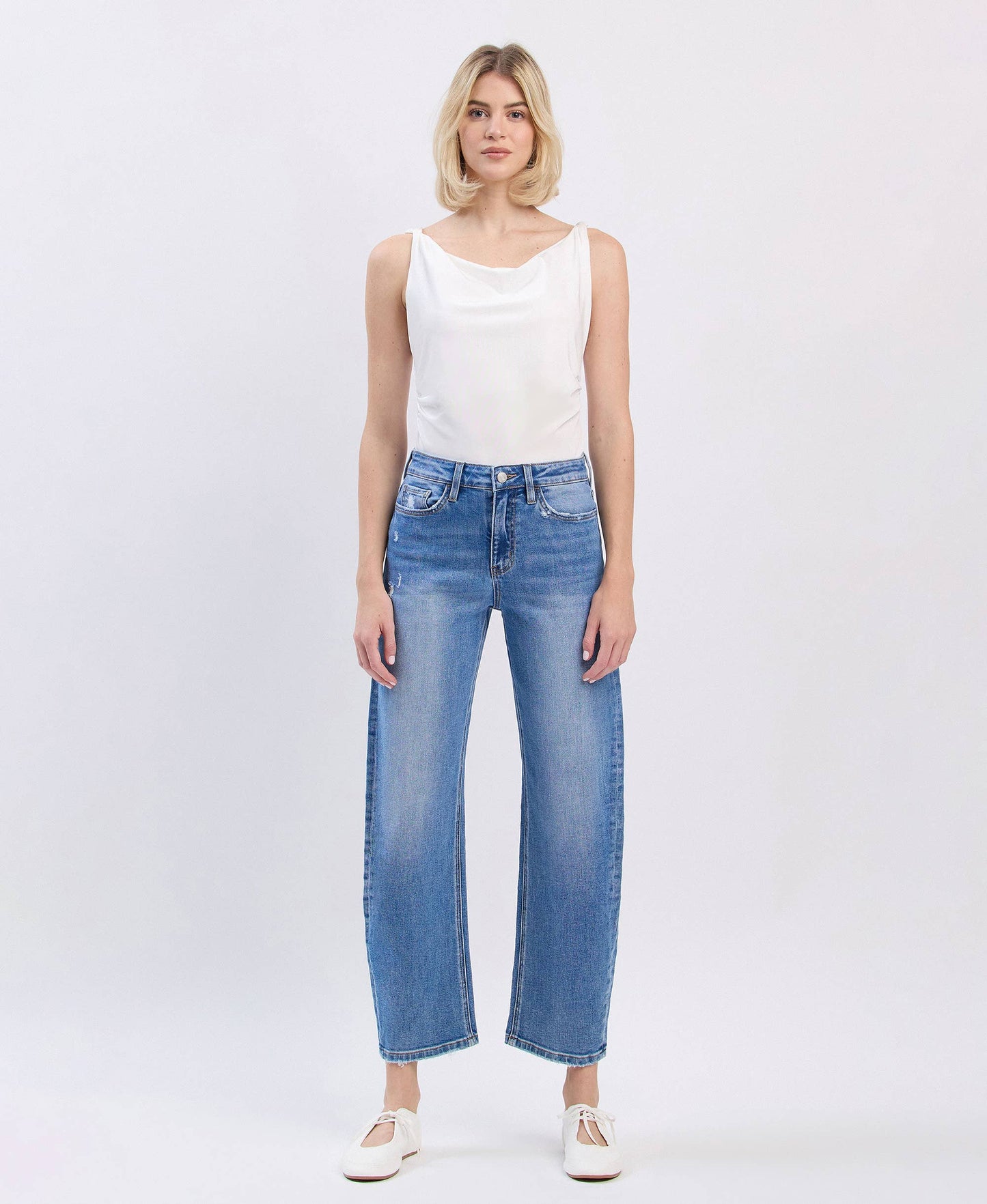 Lovervet Super High Rise Barrel Jean