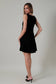Gilli Boat Neck Fit & Flare Mini Dress: Black