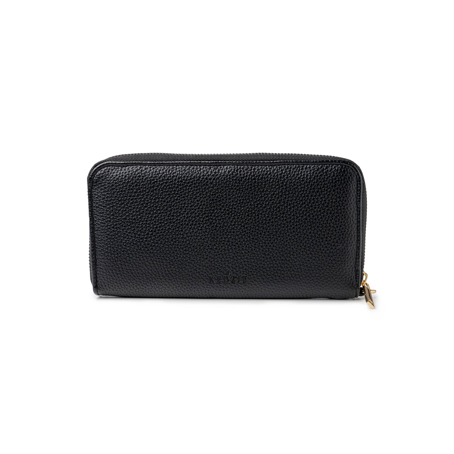 Kedzie Zip-Around Clutch Black