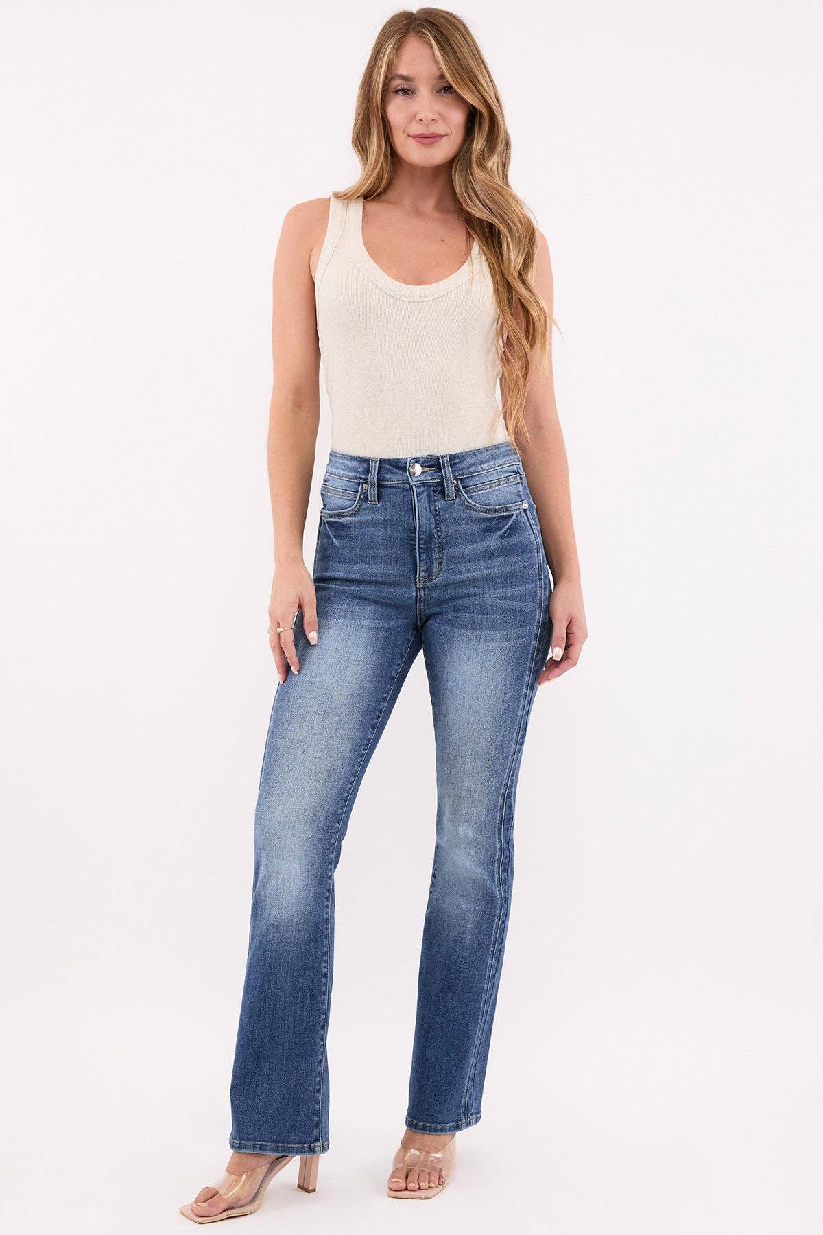 Mia High Rise Slimmers Bootcut Jean Reg/Curvy