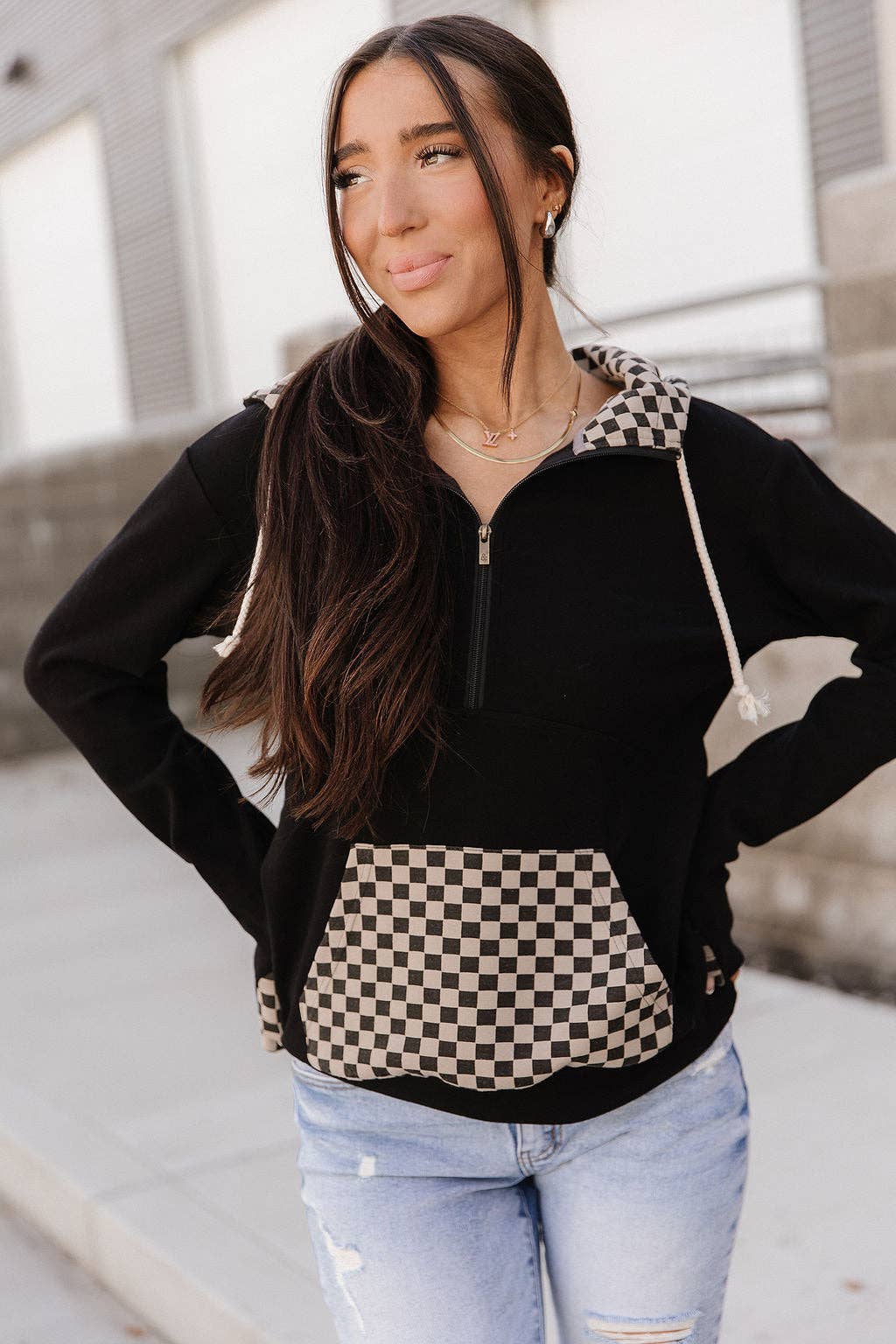 Ampersand Ave Half Zip Sweatshirt - New Horizons