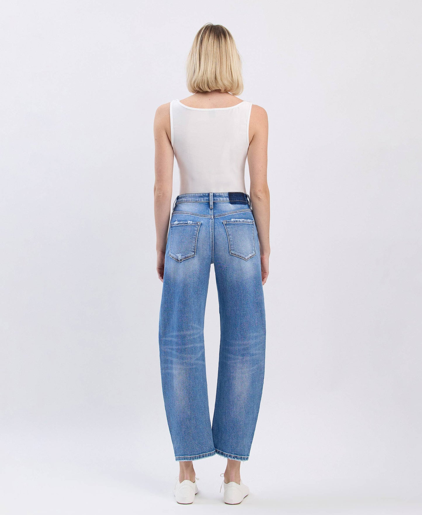 Lovervet Super High Rise Barrel Jean